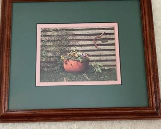 BT15 - $30. *Small* Framed & Matted Bob Timberlake Print. "Spring Surprise". Measures 10" x 8.5".