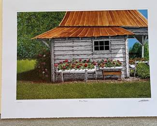 BT11 - $150. Bob Timberlake "Whitewashed". Unframed. In Original Packaging. Signed & Numbered. #1167/1500. (Selling from Bob Timberlake currently for $400.)