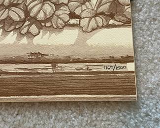 BT11 - $150. Bob Timberlake "Whitewashed". Unframed. In Original Packaging. Signed & Numbered. #1167/1500. (Selling from Bob Timberlake currently for $400.)