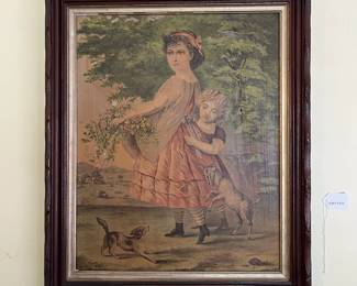 C153 - $30. Framed Print. Measures 19.25" x 23.25".