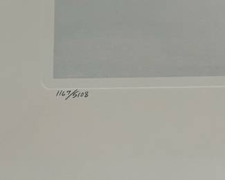 BT7 - $200. Bob Timberlake "Studio Moon". Unframed. In Original Packaging. Signed & Numbered. #1167/5108. (Selling from Bob Timberlake currently for $375.)