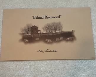 BT9 - $250. Bob Timberlake "Behind Riverwood". Unframed. In Original Packaging. Signed & Numbered. #1167/3695. (Selling from Bob Timberlake currently for $625.)