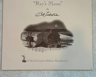 BT2 - $250. Bob Timberlake "Ray's Moon". Unframed. In Original Packaging. Signed & Numbered. #1167/5713. (Selling from Bob Timberlake currently for $650.)