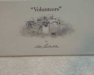 BT10 - $250. Bob Timberlake "Volunteers". Unframed. In Original Packaging. Signed & Numbered. #1167/1250. (Selling from Bob Timberlake currently for $775.)