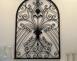 C74 - $30. Metal Wall Decor. Measures 27.5 x 39.5" tall.