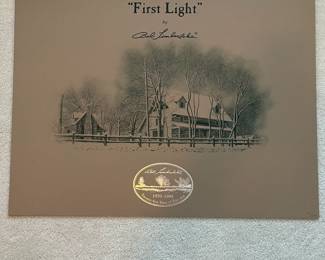 BT8 - $250. Bob Timberlake "First Light". Unframed. In Original Packaging. Signed & Numbered. #1167/7393. (Selling from Bob Timberlake currently for $650.)
