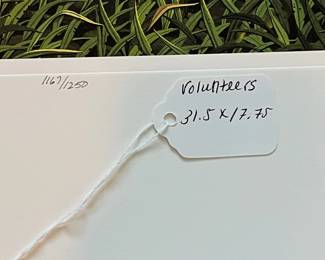 BT10 - $250. Bob Timberlake "Volunteers". Unframed. In Original Packaging. Signed & Numbered. #1167/1250. (Selling from Bob Timberlake currently for $775.)