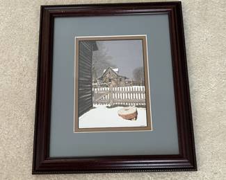 BT13 - $40. *Small* Bob Timberlake Print. "Midday". Framed it measures 10" x 12".