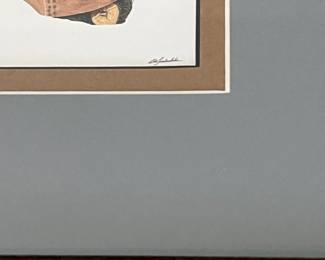 BT13 - $40. *Small* Bob Timberlake Print. "Midday". Framed it measures 10" x 12".
