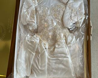 C121 - $60. 1980s Wedding Dress - sealed in the box.