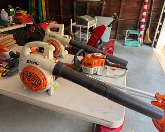 Stihl - leaf blower (2), hedge trimmer, and more....