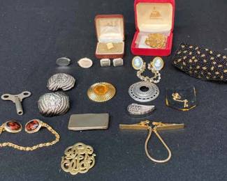 Metal Colored Money Clip, Cuff Links, Sweater Clasps, And More 