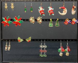 Cute Christmas Earrings Clip Ons And Post 