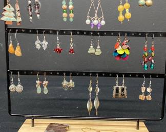 Multi Color Dangle Earrings Clip On, Post, And More