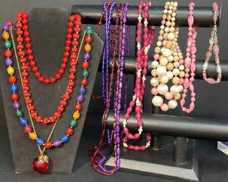 Red Colored Costume Necklaces