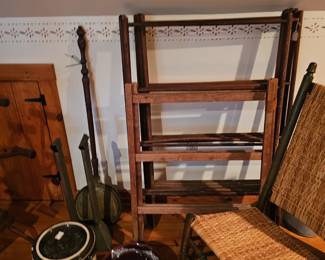 Wooden Drying/Laundry Rack, Wood Chair