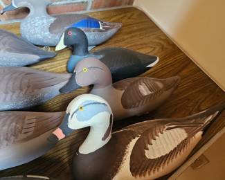 Wooden Carved Duck Decoys - Jobes