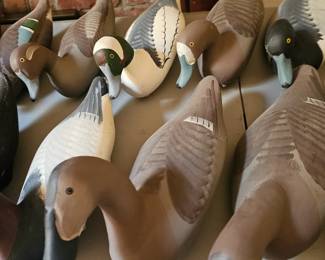 Wood Carved Duck Decoys - Jobes