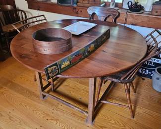 Wood Table, Wooden Sifter, Wood Sign, Wood Chairs