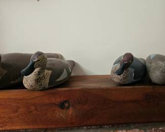 Wood Carved Duck Decoys - Jobes