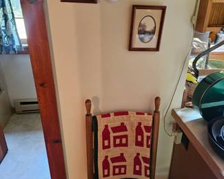 Wooden Chair, Hanging Pictures