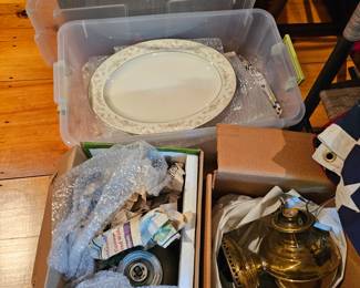 China Set, Brass Lamps