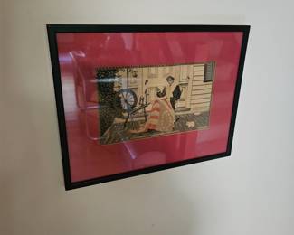 Framed Betsy Ross Making the First US Flag