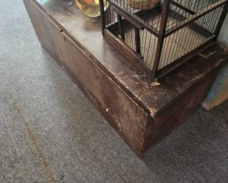 Wood Chest, Wood Bird Cage