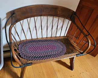 Wooden and Iron Bench