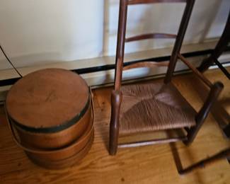 Small Ladder Back Rush Chair