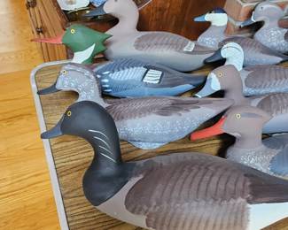 Wooden Carved Duck Decoys - Jobes