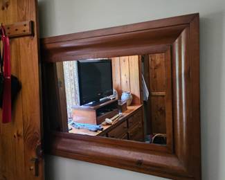 Framed Wooden Mirror