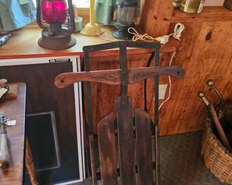 Sled, Railroad Lantern