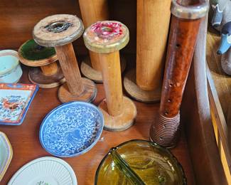 Textile Bobbins, Practice Canter, Plates