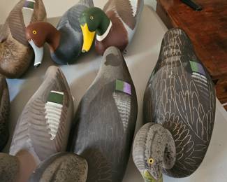 Wood Carved Duck Decoys - Jobes