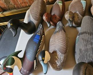 Wood Carved Duck Decoys - Jobes