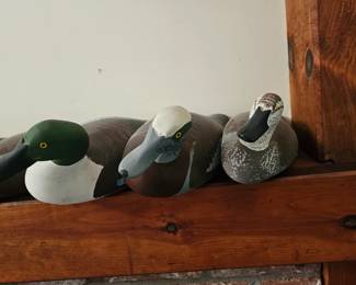 Wood Carved Duck Decoys - Jobes