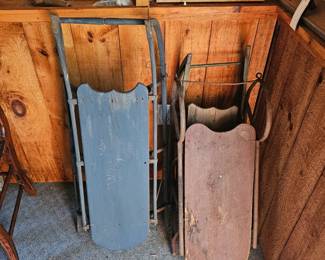 Wooden Sleds/Sleighs