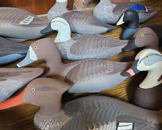 Wooden Carved Duck Decoys - Jobes