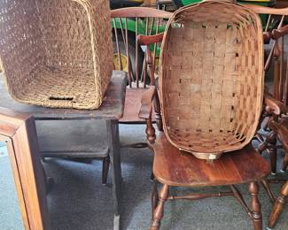 Baskets, Wood Dining Room Chairs