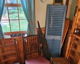 Wood Chairs, Wood Shutters