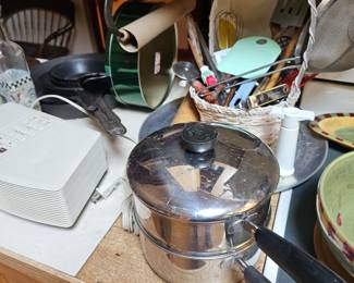 Double Boiler, Steamer, Pots, Bose Radio