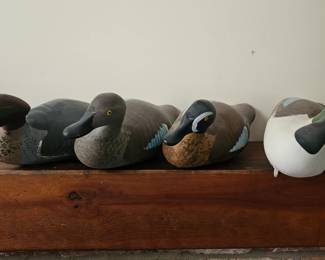 Wood Carved Duck Decoys - Jobes