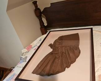 Framed Antique Bonnet