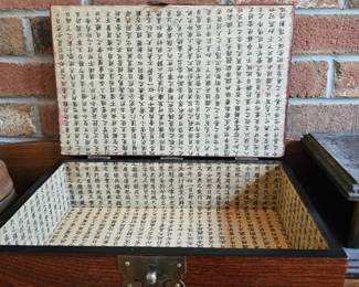 Keepsake Box with Chinese Characters