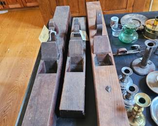 Wooden Woodworking Planes, Candle Stick Holders