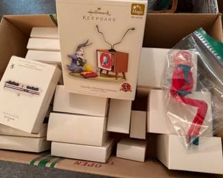 Retro Hallmark Keepsake decorations. Elf on a shelf. 