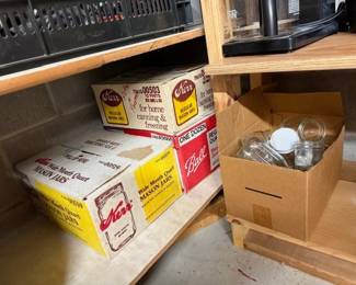 Canning jars & supplies. 