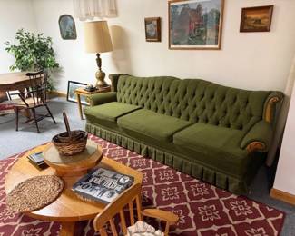 MCM couch. Lots of furniture ready for a new home or dorm. 