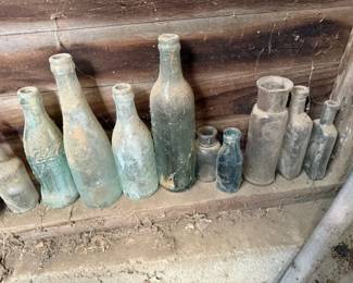Old bottles. Apothecary. 